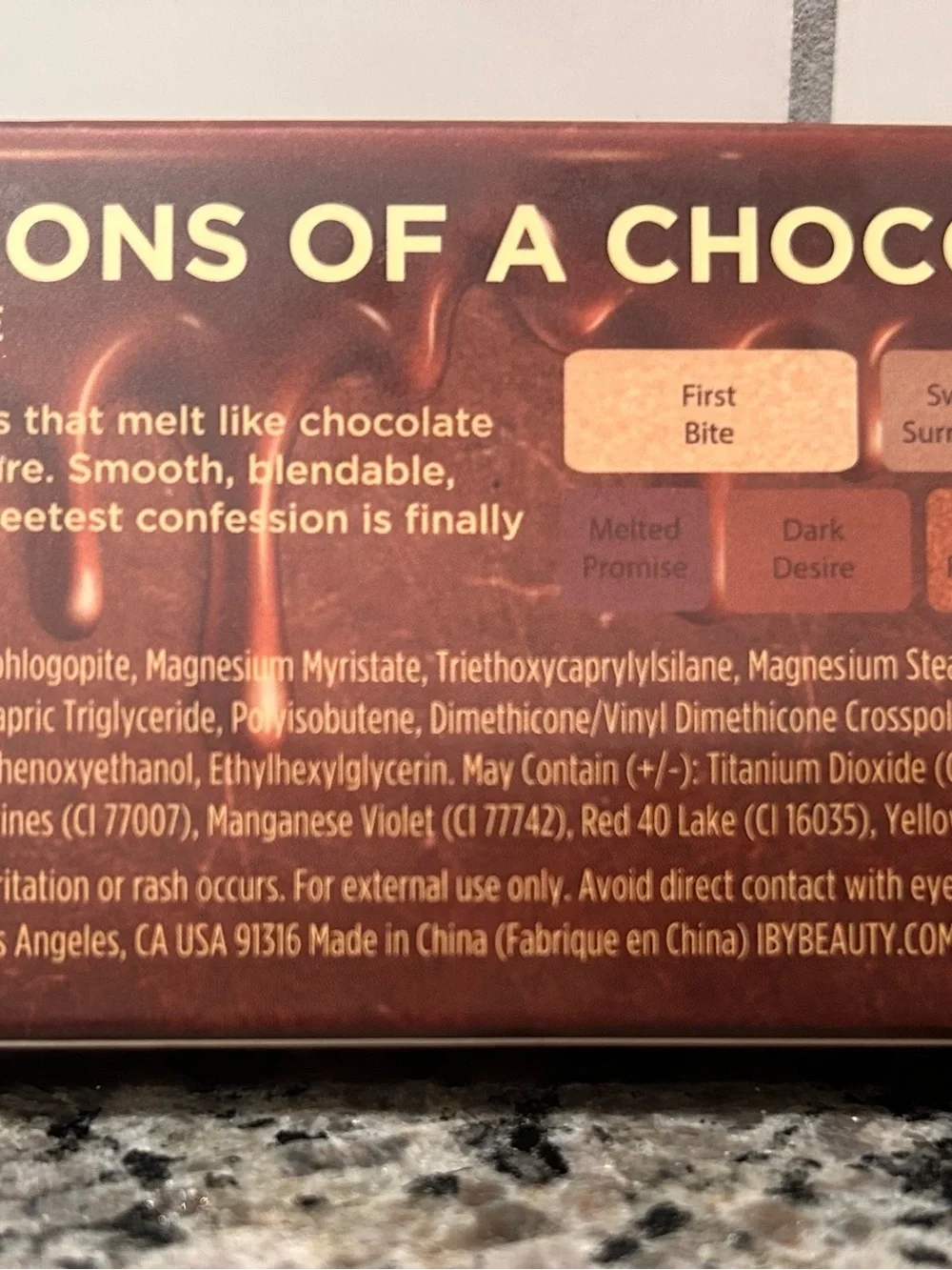 Chocolate Brown Eyeshadow Palette by iby